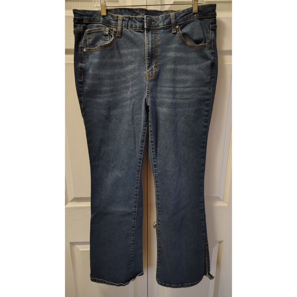 Time and Tru 16 Women's High-Rise Bootcut Jeans Dark Wash Stretch‎ Denim